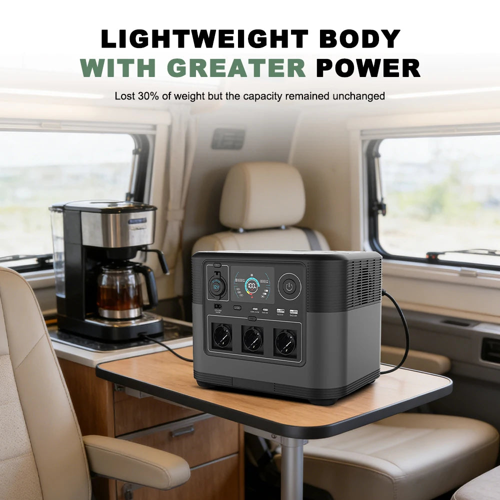 SMARAAD 1200W Portable Power Station — 1000Wh LiFePO4 Solar Generator