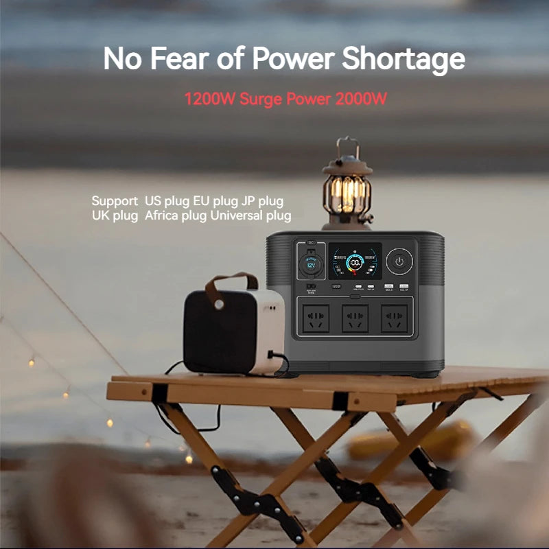 SMARAAD 1200W Portable Power Station — 1000Wh LiFePO4 Solar Generator