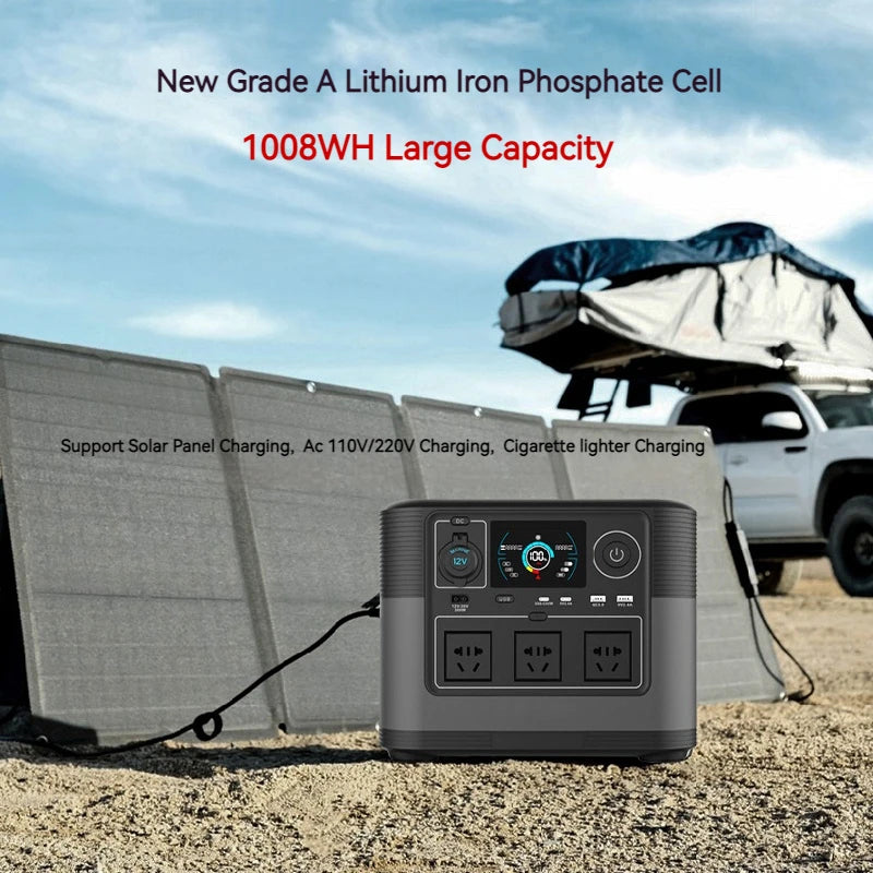 SMARAAD 1200W Portable Power Station — 1000Wh LiFePO4 Solar Generator
