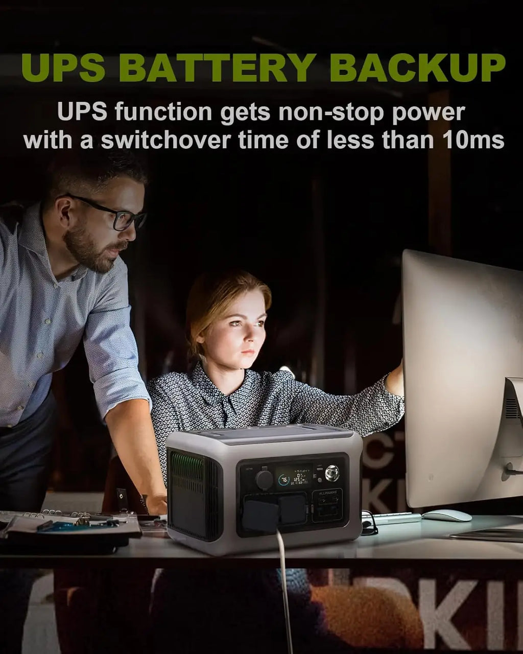 ALLPOWERS R600 Portable Power Station — 299Wh LiFePO4, 600W AC, Solar Ready