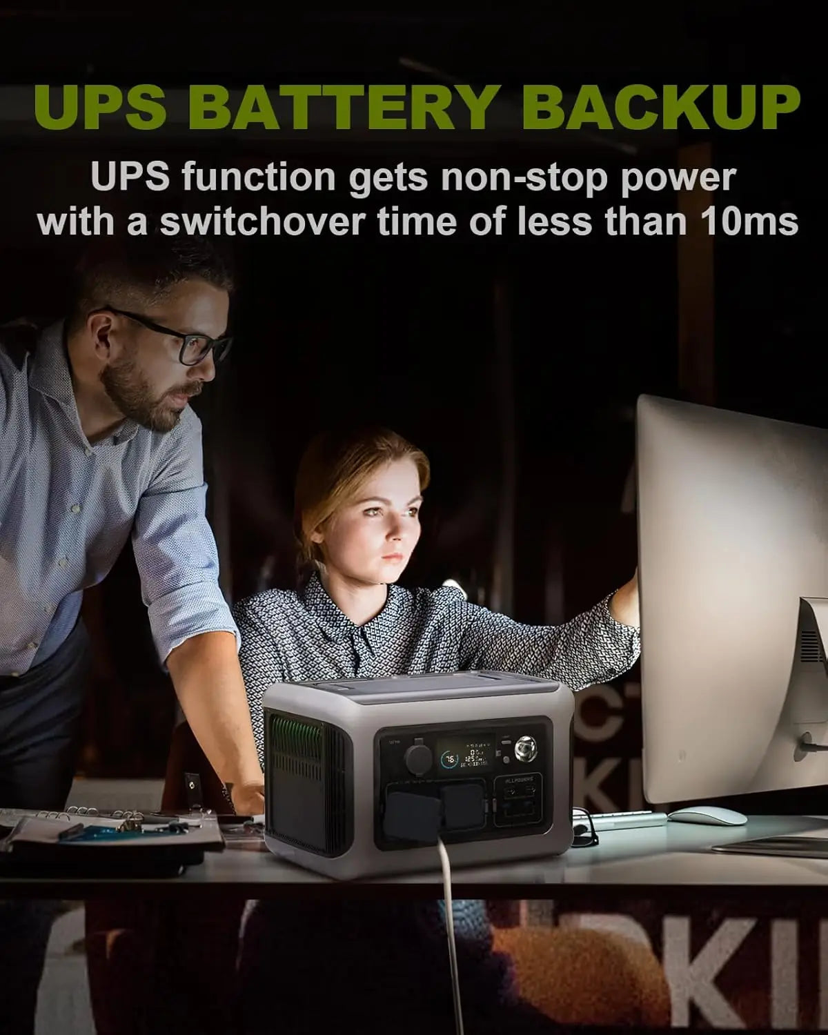 ALLPOWERS R600 Portable Power Station — 299Wh LiFePO4, 600W AC, Solar Ready